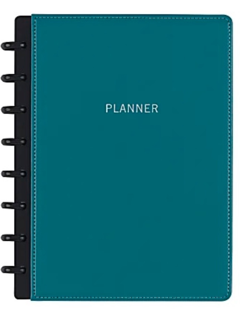 TUL Teal Leather Undated 12-Month Planner Starter Set Letter Size 8.5X11